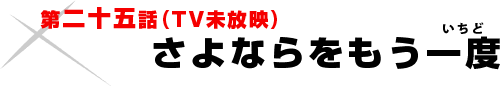 第二十五話「さよならをもう一度」